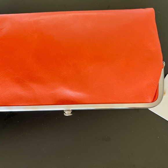 Orange Leather Clutch - Picture 8 of 9